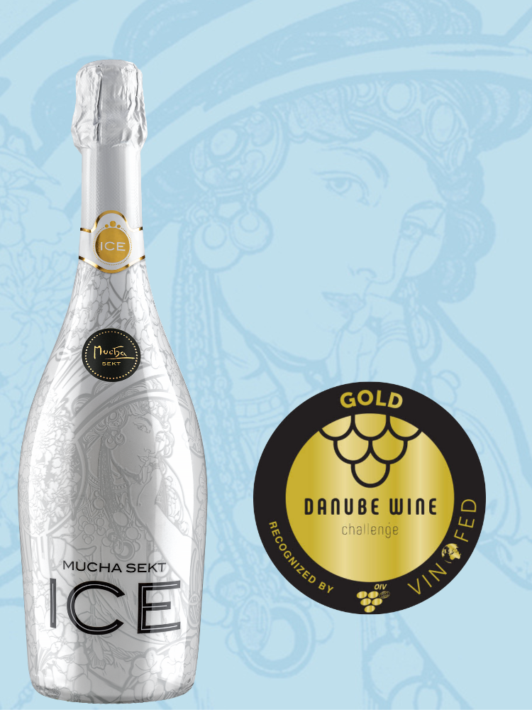 Mucha Sekt ICE získává zlatou medaili na prestižním Danube Wine Challenge 2023